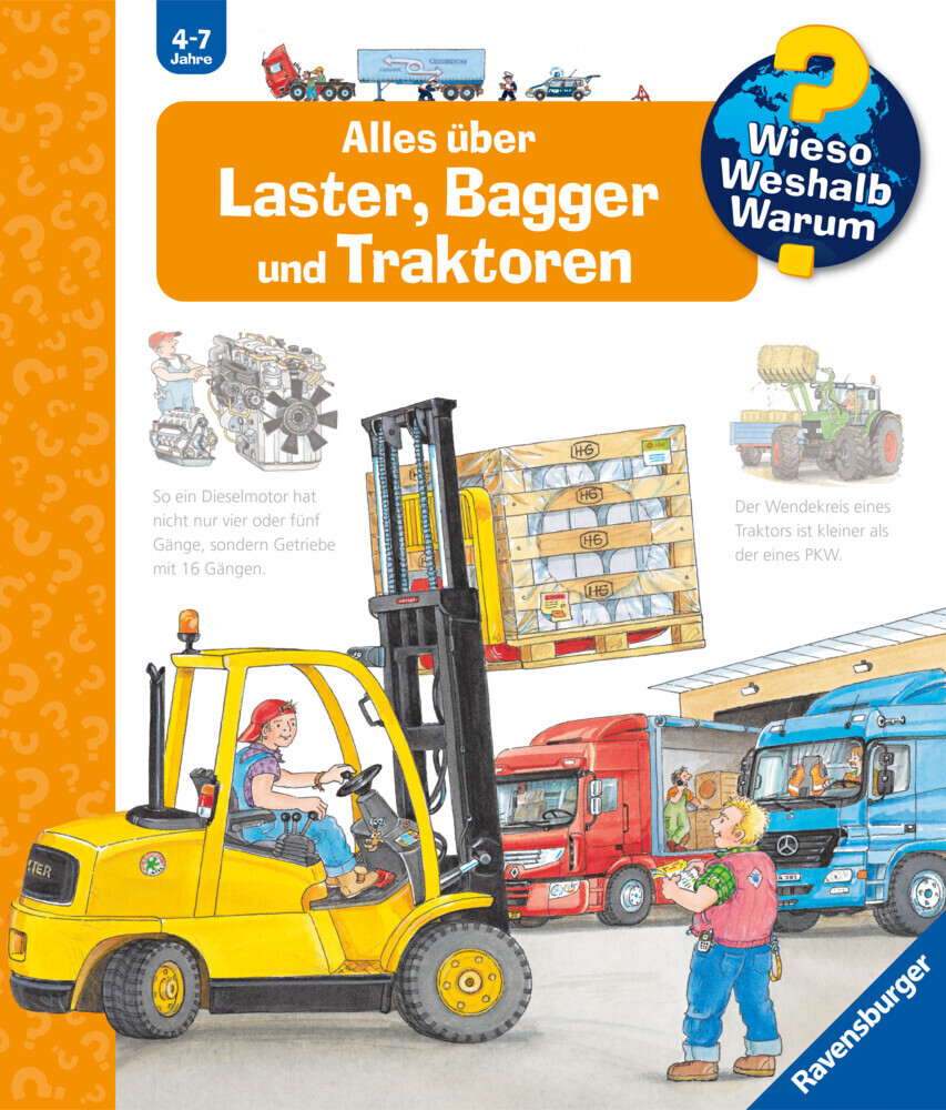 Image of Alles über Laster, Bagger und Traktoren / Wieso? Weshalb? Warum? Bd.38