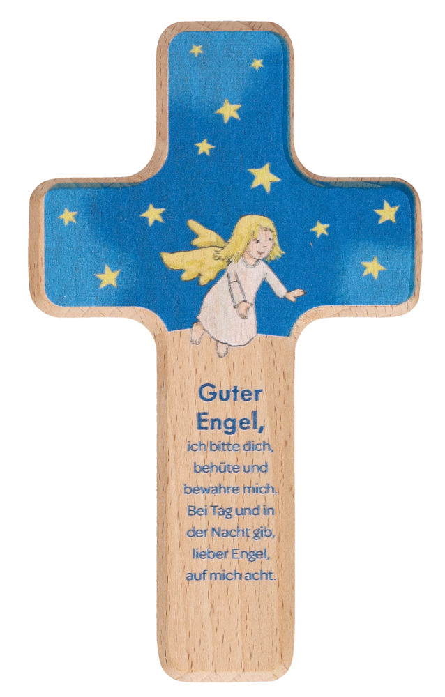 Kinderholzkreuz - Guter Engel ich bitte dich...