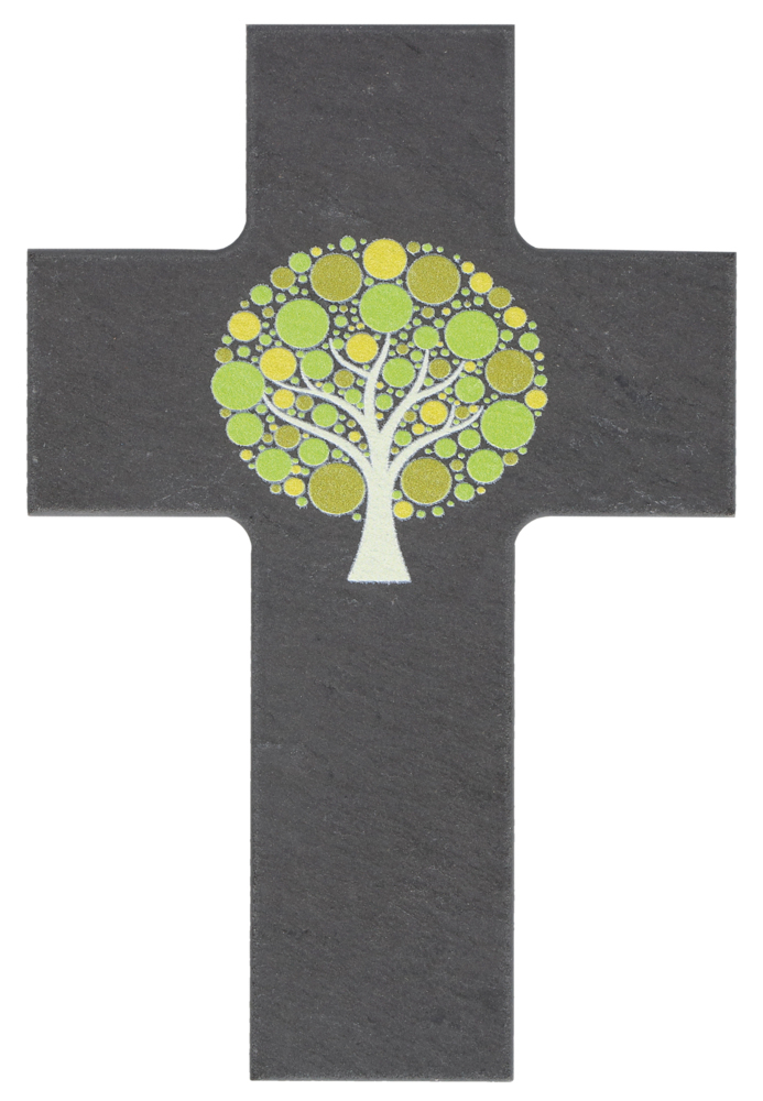 Schieferkreuz - Lebensbaum