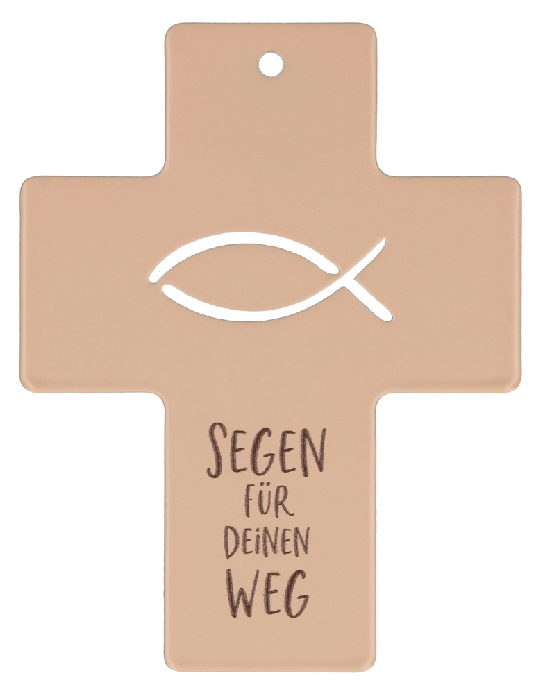 Symbolkreuz aus Metall - Segen für deinen Weg