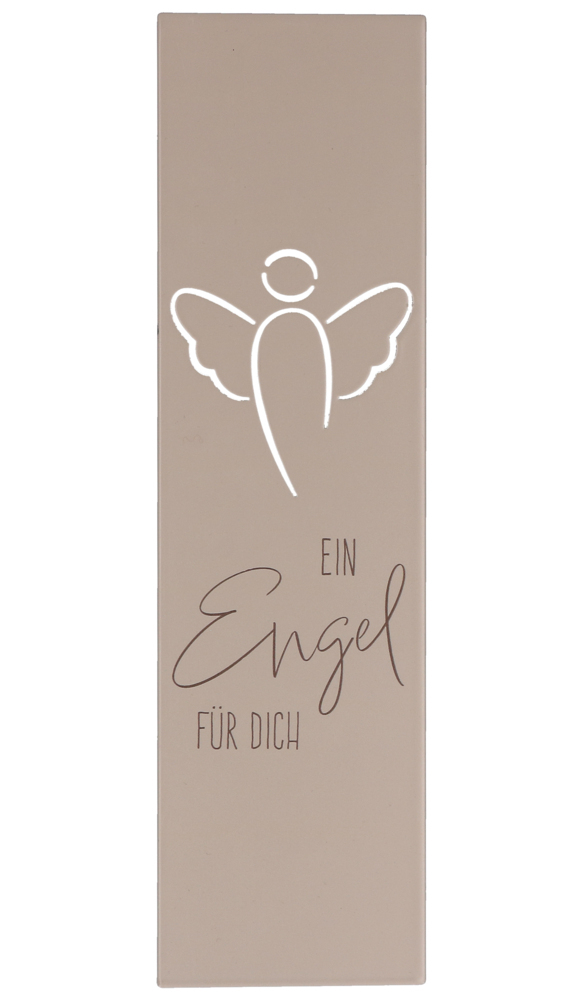 Edelstahltafel zum Aufhängen - Ein Engel für dich