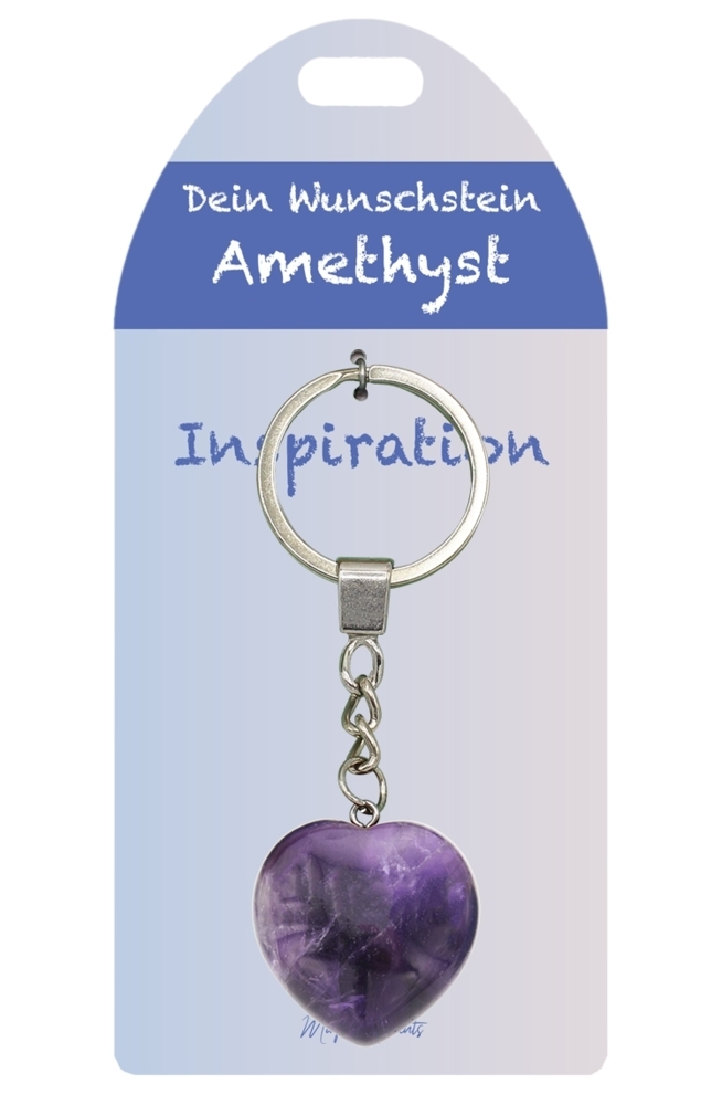 Amethyst Herz SA Wunschstein J833-03