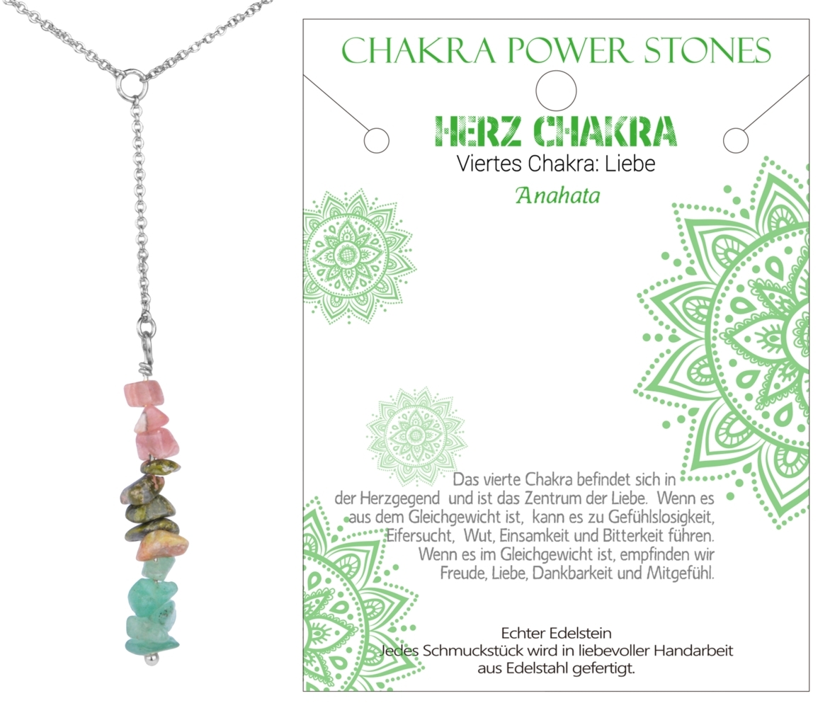Herz Chakra - Liebe - Kette J701-04