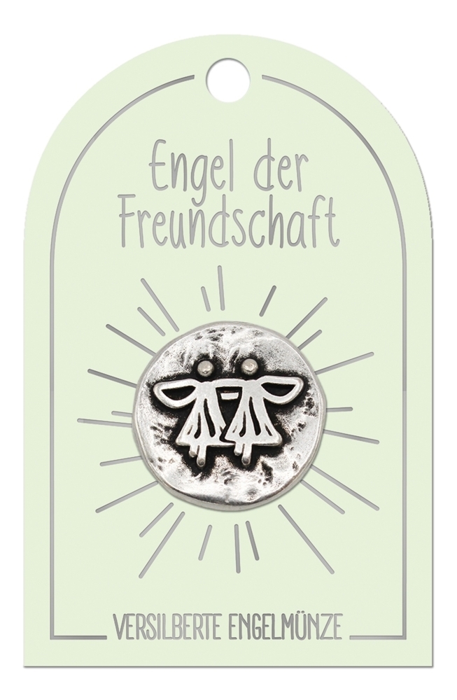 'Engel der Freundschaft' Engel Münze auf Karte K534