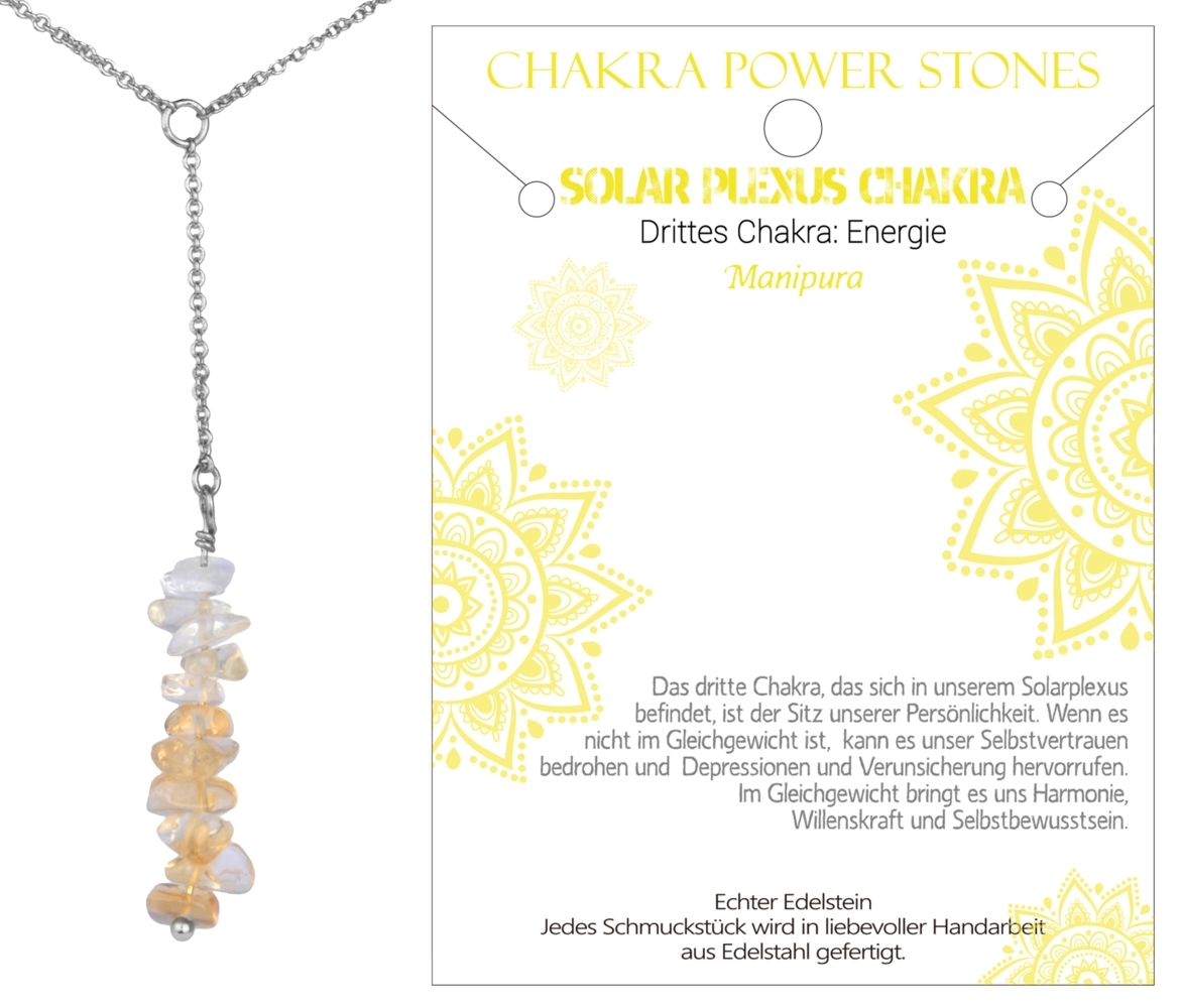 Solarplexus Chakra - Energie - Kette J701-03