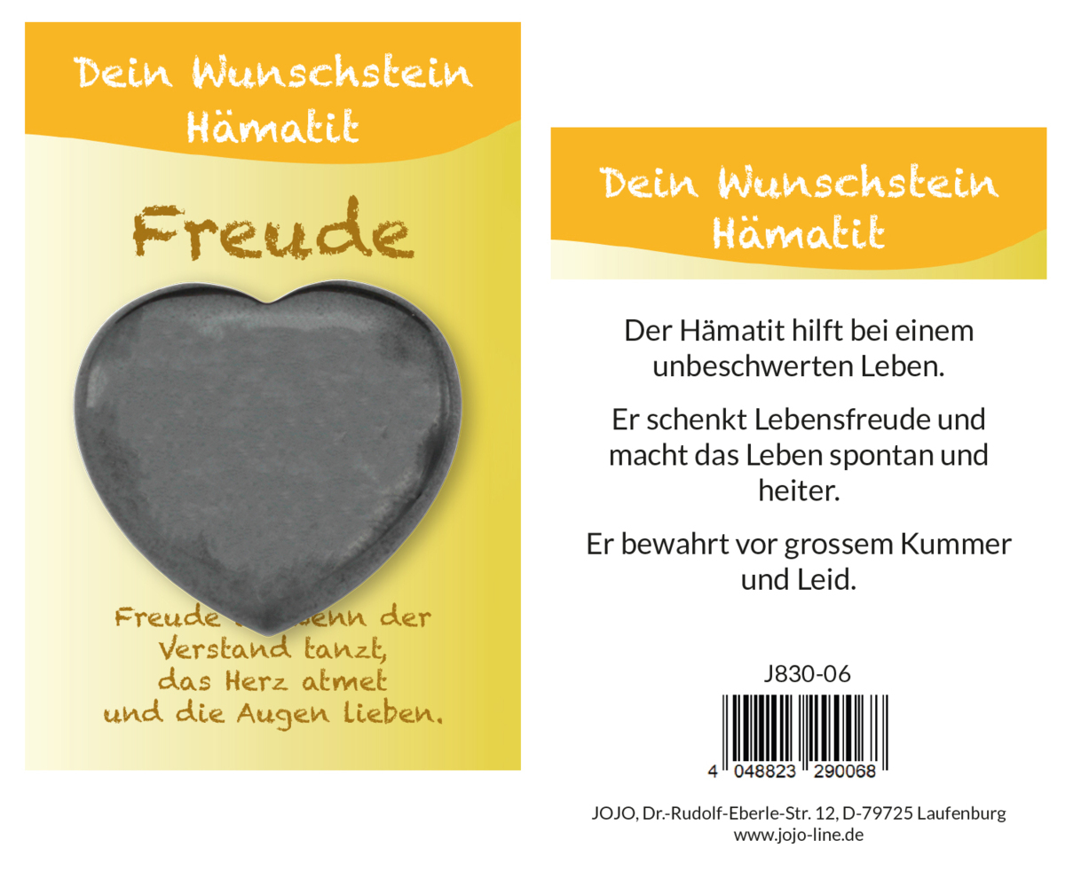 Hämatit Taschensteinherz Wunschstein J836-06
