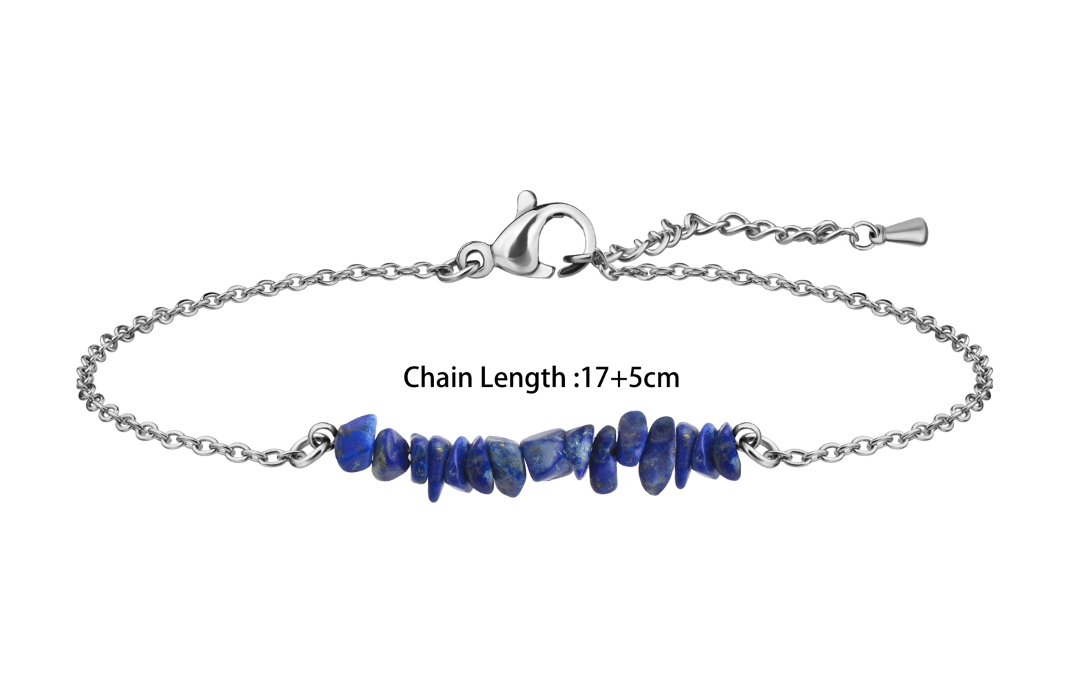 Lapis Lazuli Healing Stone Edelstahlarmband J712-01