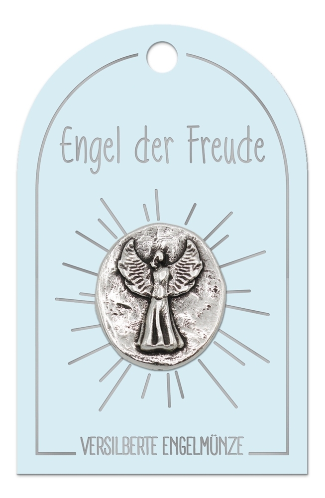 'Engel der Freude' Engel Münze auf Karte K526