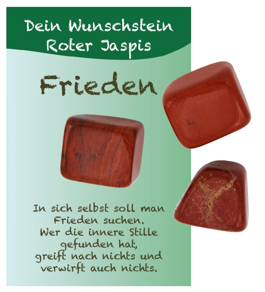 Trommelstein Dein Wunschstein Jaspis rot J837-07