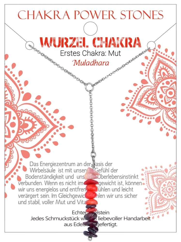 Wurzel Chakra - Mut - Kette J701-01