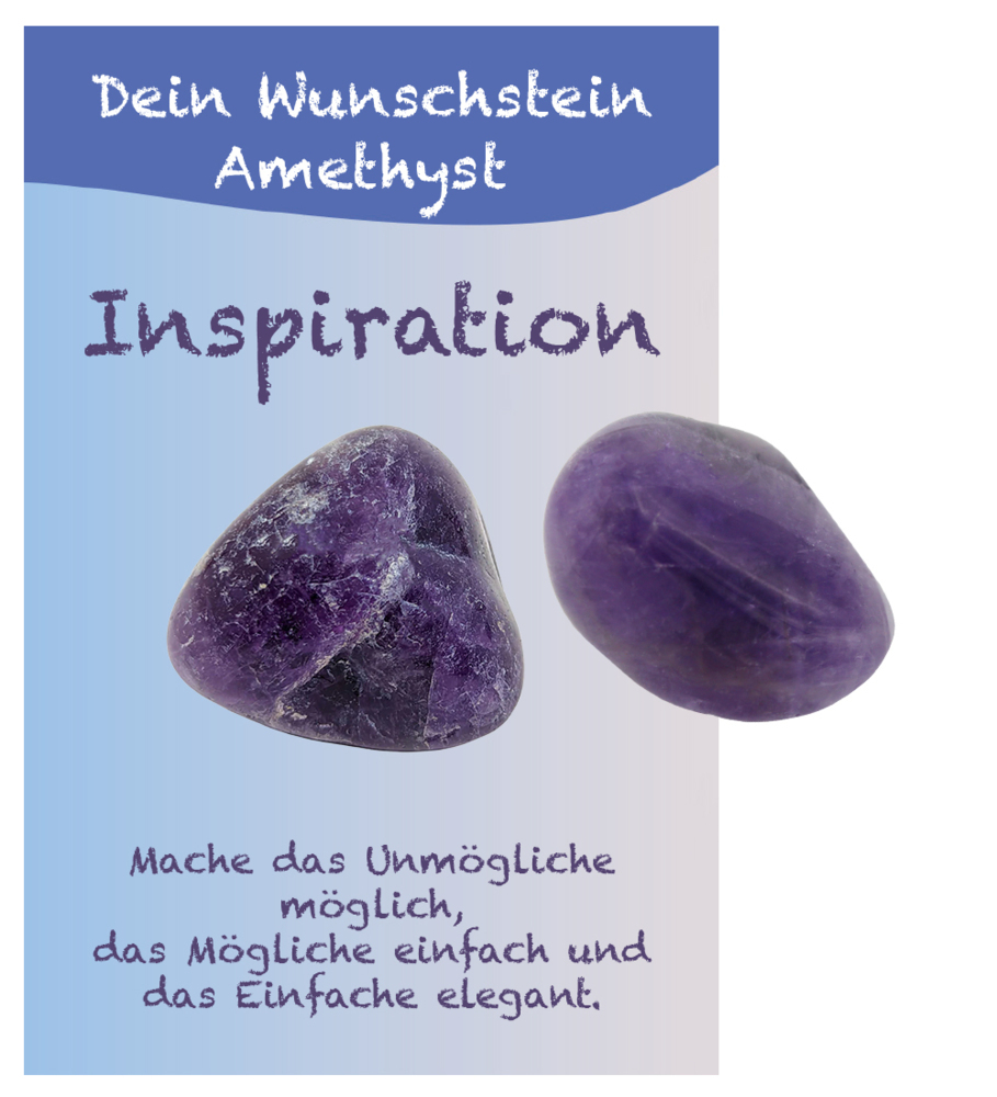 Trommelstein Dein Wunschstein Amethyst J837-03
