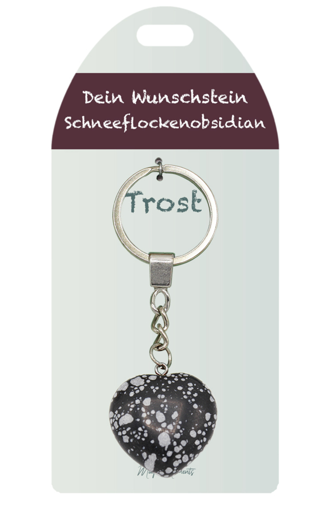 Schneeflockenobsidian Herz SA Wunschstein J833-10