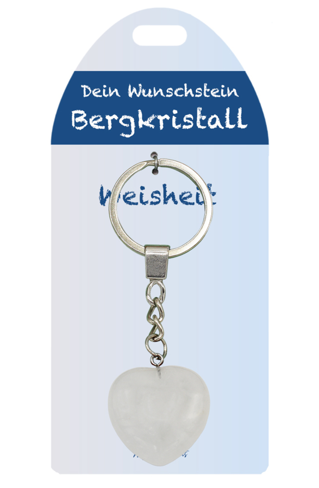 Bergkristall Herz SA Wunschstein J833-05
