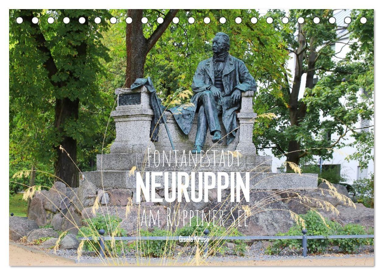 Fontanestadt Neuruppin am Ruppiner See (Tischkalender 2027 DIN A5 quer) CALVENDO Monatskalender