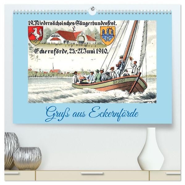Gruß aus Eckernförde (hochwertiger Premium Wandkalender 2027 DIN A2 quer) Kunstdruck in Hochglanz
