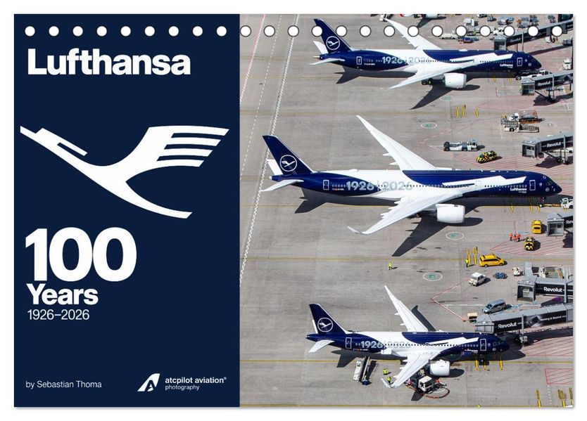 Lufthansa 100 Years (Tischkalender 2027 DIN A5 quer) CALVENDO Monatskalender