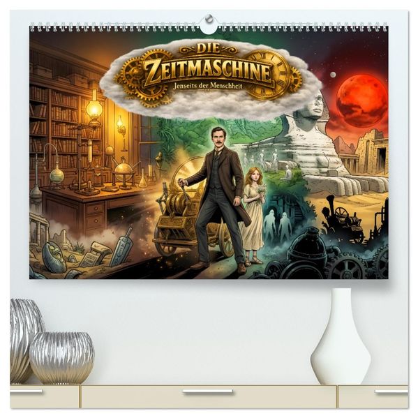 Die Zeitmaschine - Expedition in die Zukunft (hochwertiger Premium Wandkalender 2027 DIN A2 quer) Kunstdruck in Hochglanz
