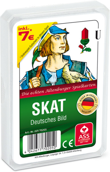 ASS Altenburger Spielkarten - Skat deutsches Bild im Kunststoffetui