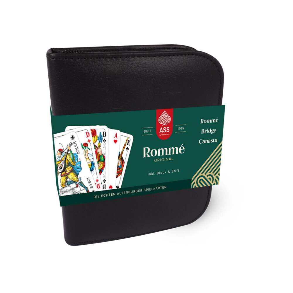 Image of ASS Altenburger Spielkarten - Rommé französisches Bild Lederetui