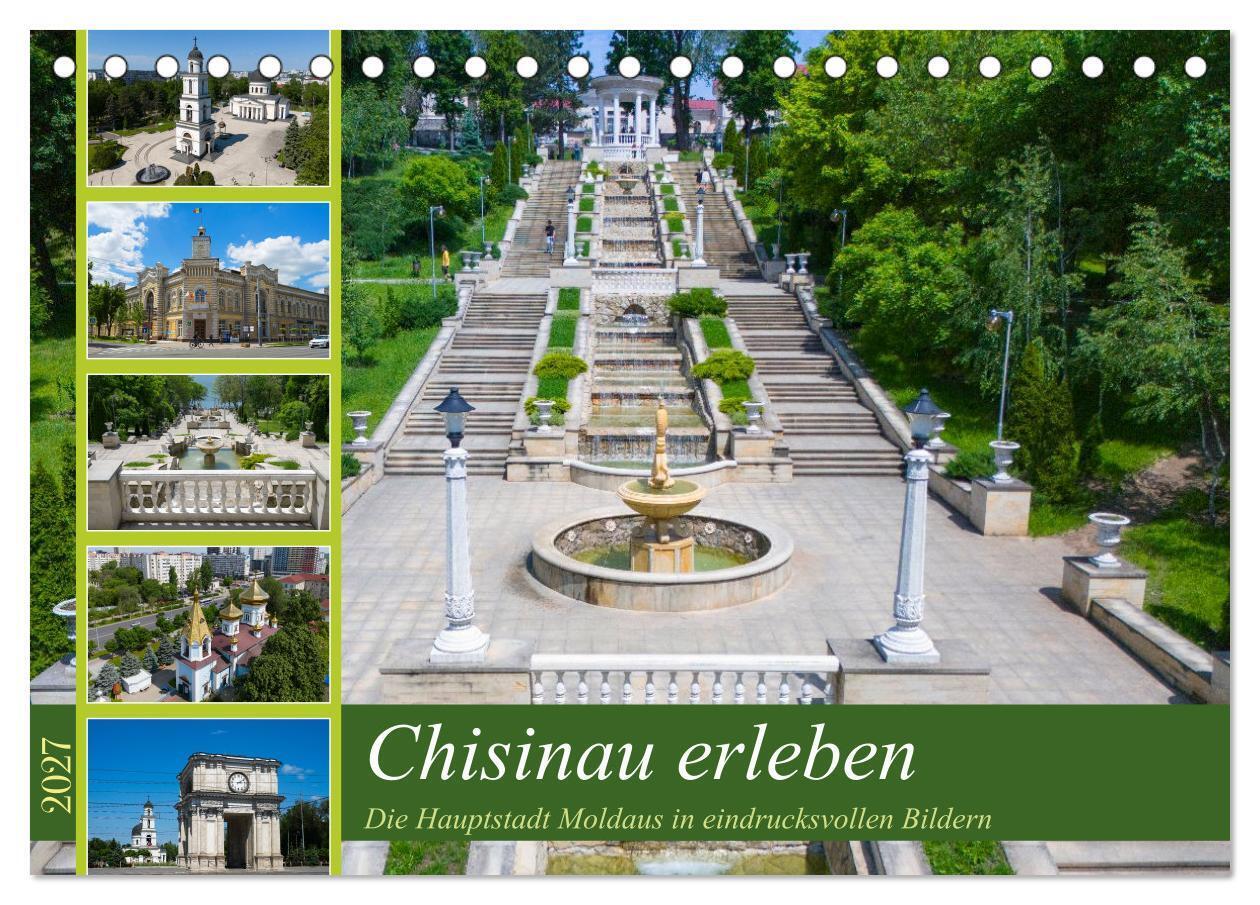 Chisinau erleben (Tischkalender 2027 DIN A5 quer) CALVENDO Monatskalender
