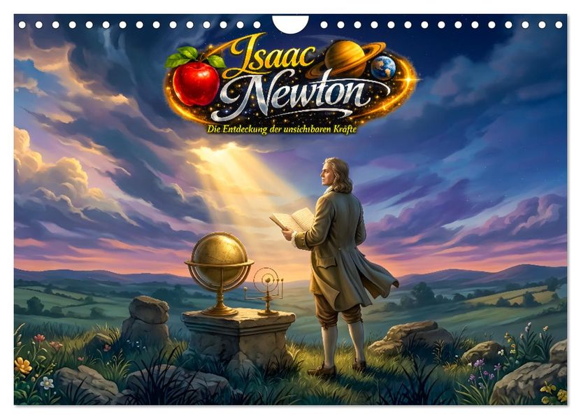 Isaac Newton - Vom fallenden Apfel zu den Gesetzen des Universums. (Wandkalender 2027 DIN A4 quer) CALVENDO Monatskalender