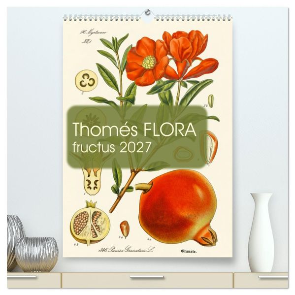 Thomés FLORA · fructus 2027 (hochwertiger Premium Wandkalender 2027 DIN A2 hoch) Kunstdruck in Hochglanz