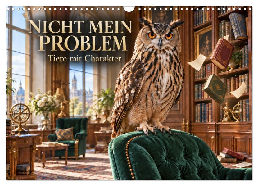 NICHT MEIN PROBLEM - Tiere mit Charakter (Wandkalender 2027 DIN A3 quer) CALVENDO Monatskalender