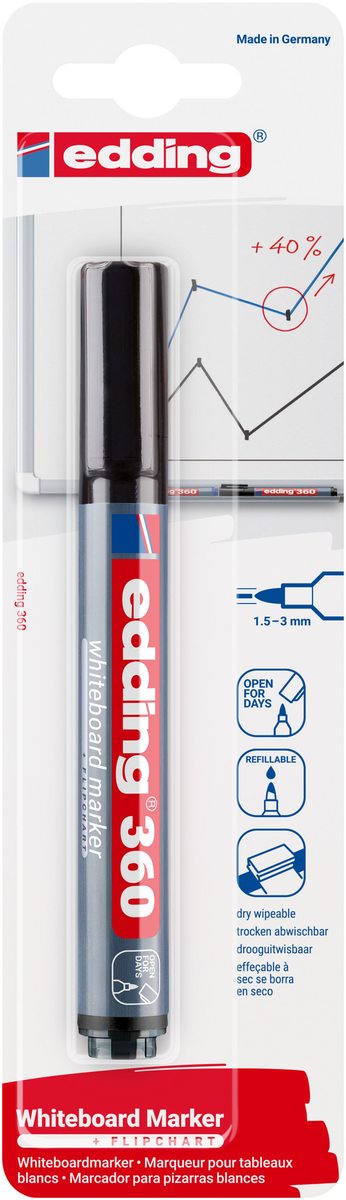 Edding Whiteboard Marker 360 schwarz