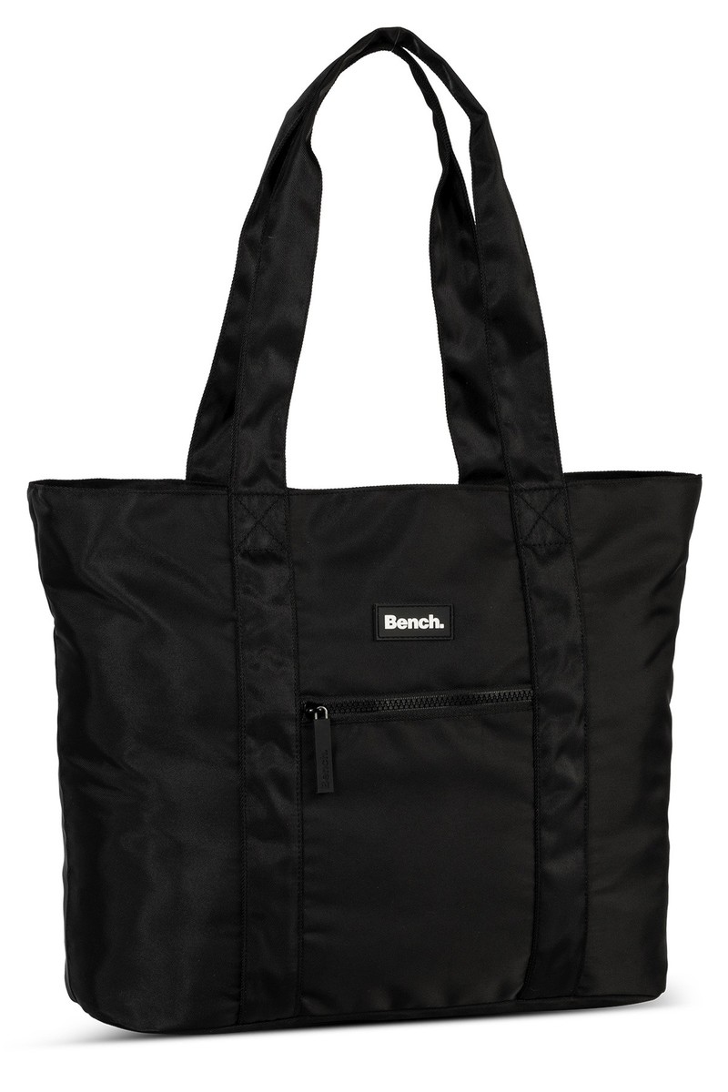 BENCH Schultertasche nova Einkaufstasche Shopper Tasche schwarz 19 Liter