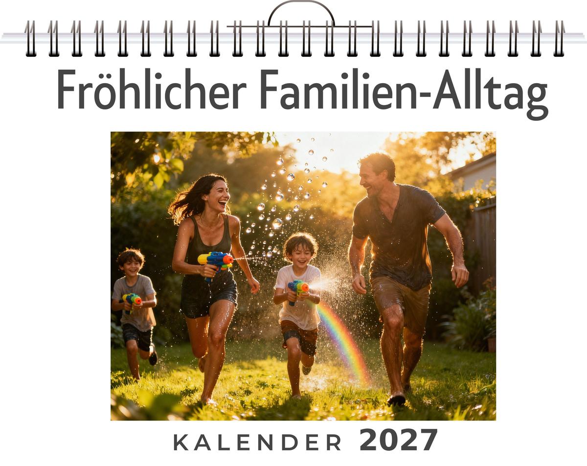 Fröhlicher Familien-Alltag