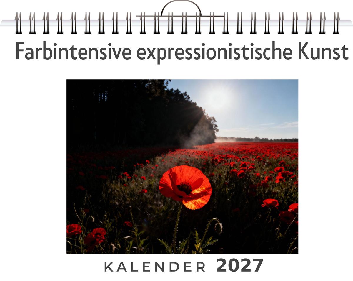 Farbintensive expressionistische Kunst