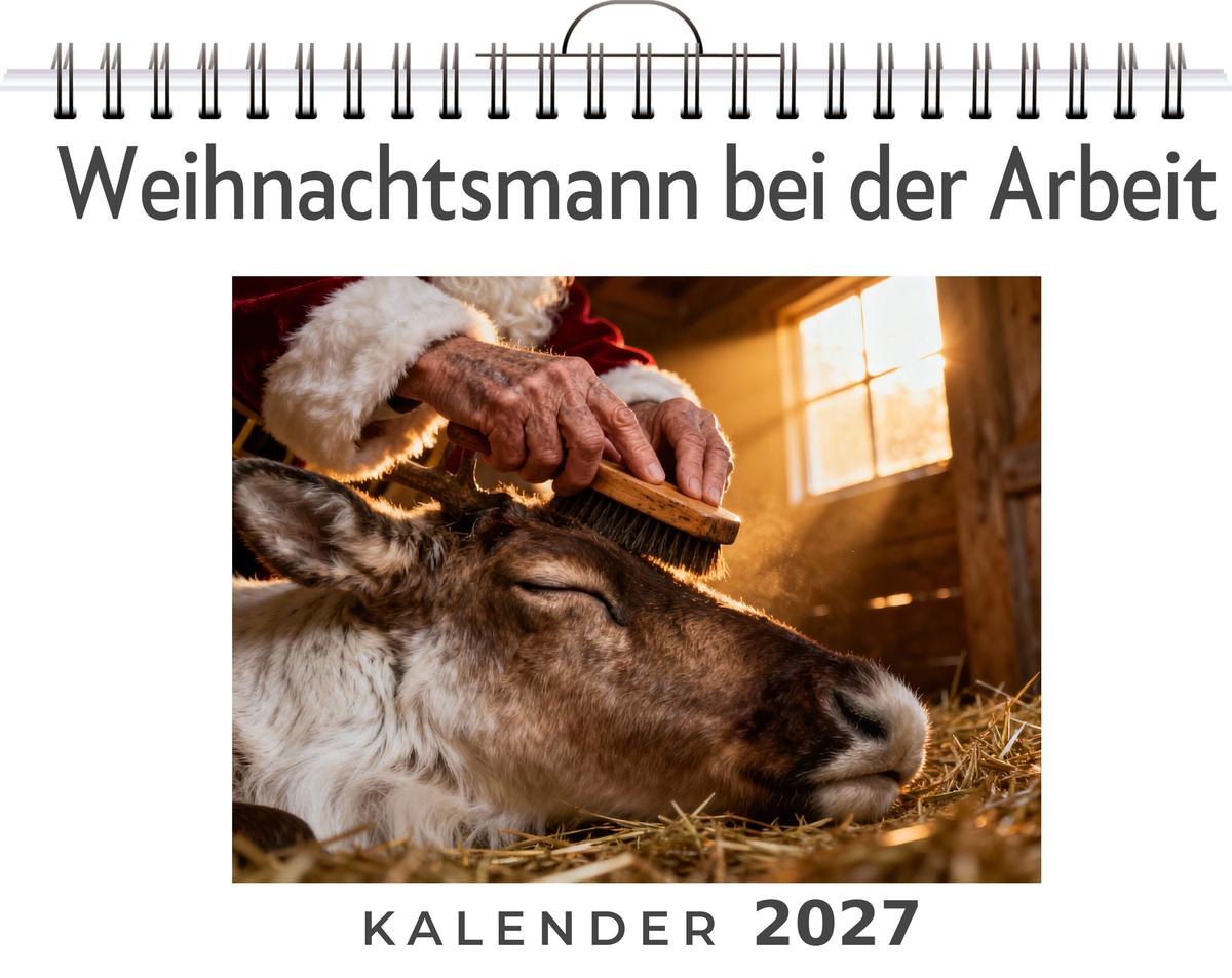 Weihnachtsmann bei der Arbeit