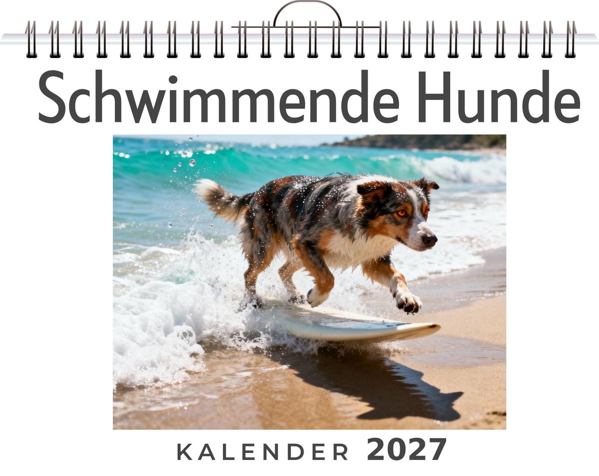Schwimmende Hunde