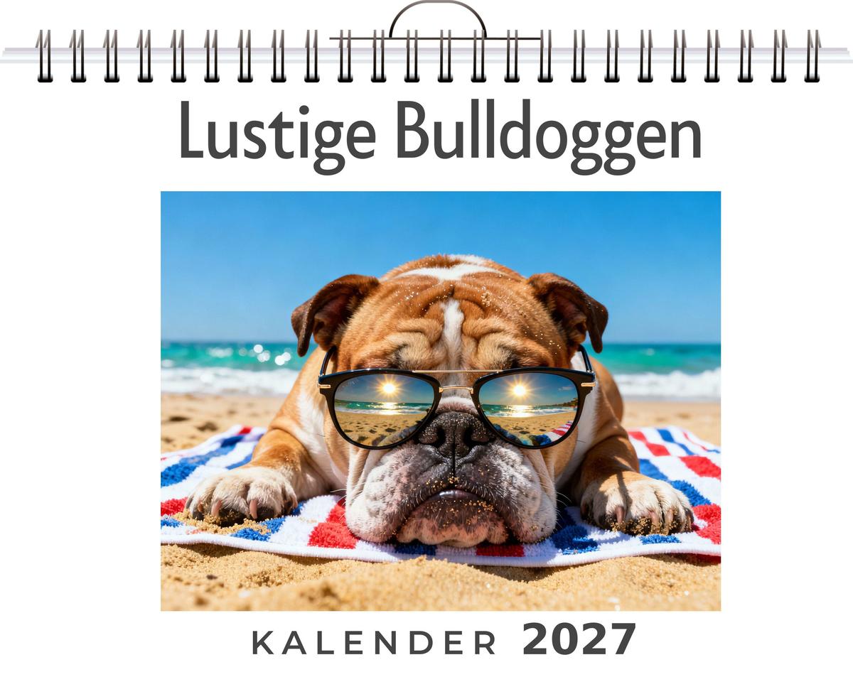 Lustige Bulldoggen