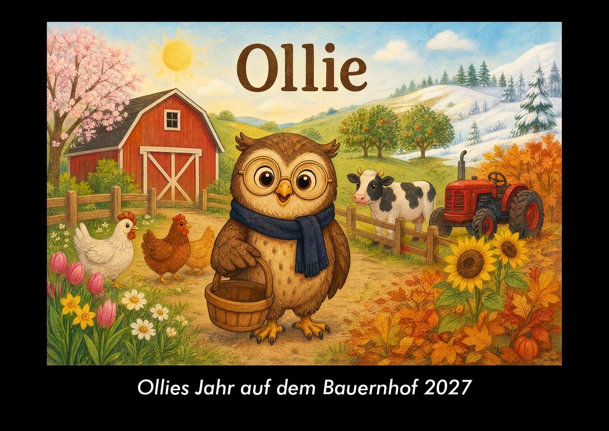 Ollies Jahr auf dem Bauernhof 2027 Fotokalender DIN A3