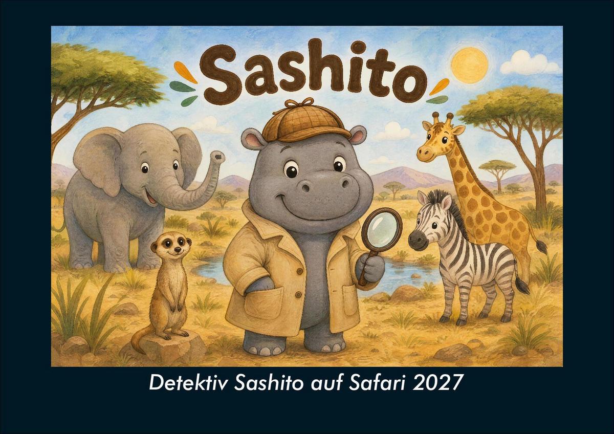 Detektiv Sashito auf Safari 2027 Fotokalender DIN A4