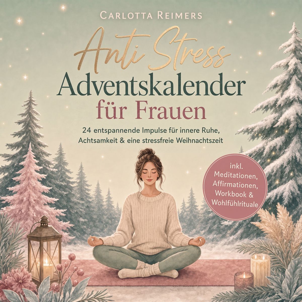 Anti Stress Adventskalender für Frauen: 24 entspannende Impulse für innere Ruhe Achtsamkeit & eine stressfreie Weihnachtszeit - inkl. Meditationen Affirmationen Workbook & Wohlfühlrituale