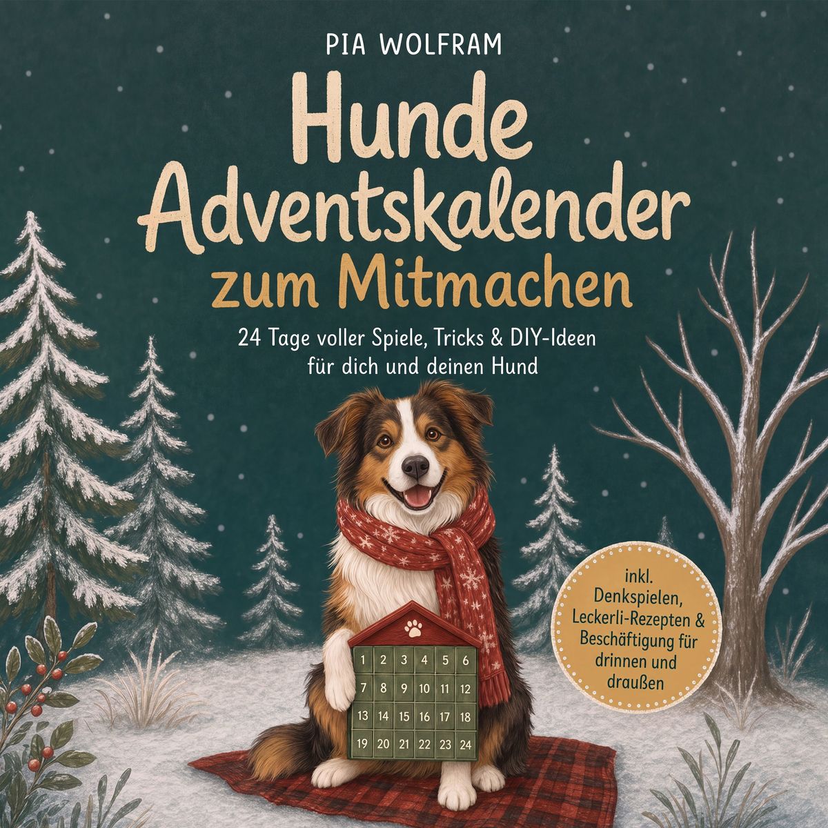 Hunde Adventskalender zum Mitmachen: 24 Tage voller Spiele Tricks & DIY-Ideen für dich und deinen Hund - inkl. Denkspielen Leckerli-Rezepten & Beschäftigung für drinnen und draußen