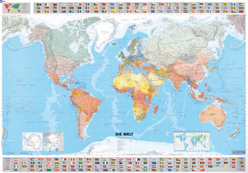 Michelin Karte Die Welt Planokarte politisch