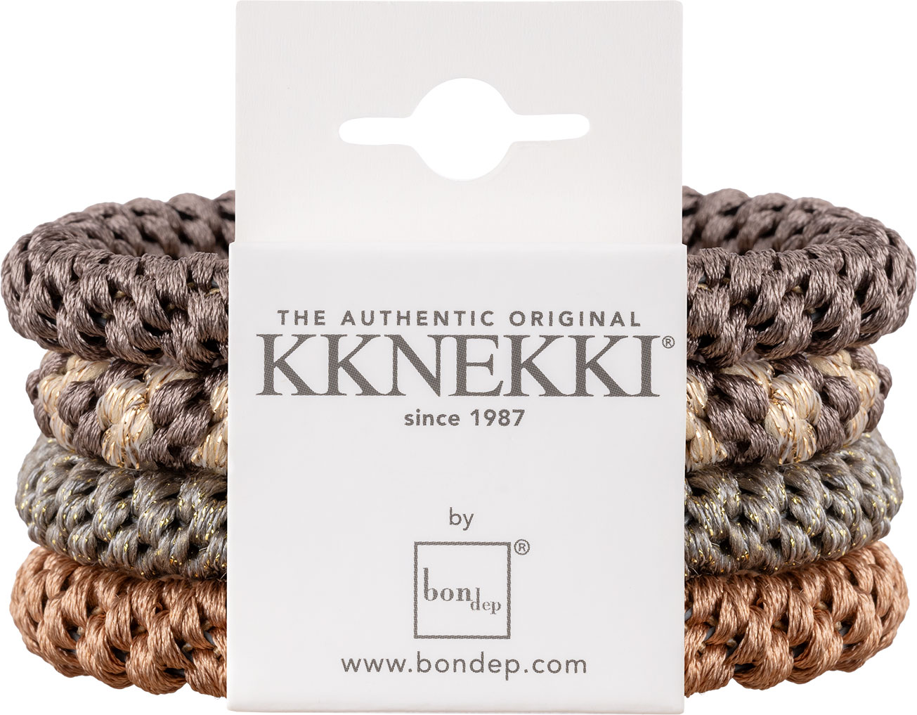 Kknekki Haargummi - taupe beige grau - 7er Pack - Nr. 3108
