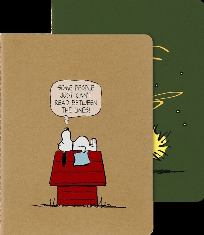 Moleskine Peanuts Cahier Notizhefte XL 2Er Set Kartoneinband Snoopy Und Woodstock