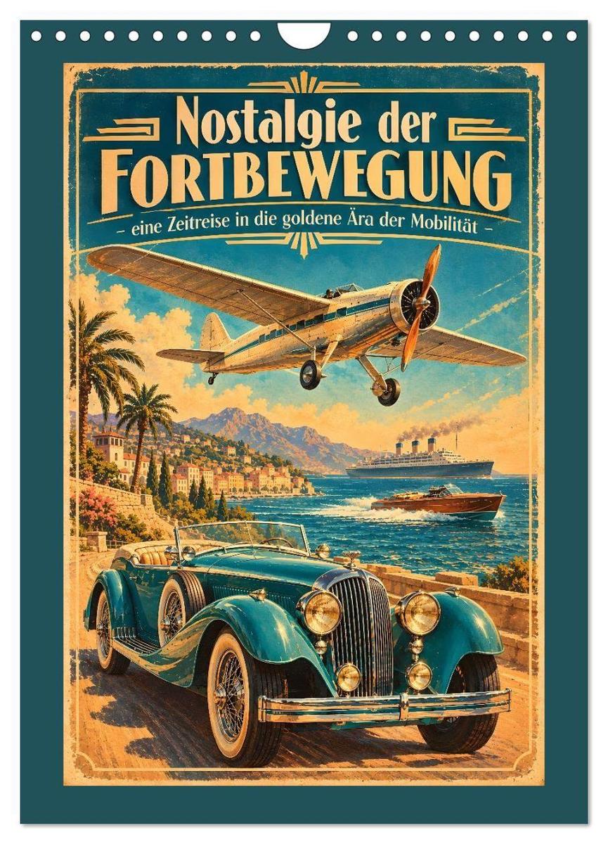 Nostalgie der Fortbewegung - eine Zeitreise in die goldene Ära der Mobilität (Wandkalender 2027 DIN A4 hoch) CALVENDO Monatskalender