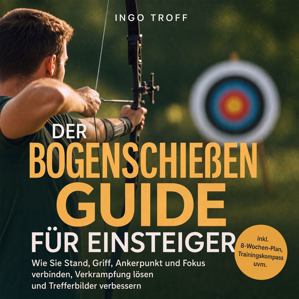 Der Bogenschießen Guide für Einsteiger: Wie Sie Stand Griff Ankerpunkt und Fokus verbinden Verkrampfung lösen und Trefferbilder verbessern - inkl. 8-Wochen-Plan Trainingskompass uvm.