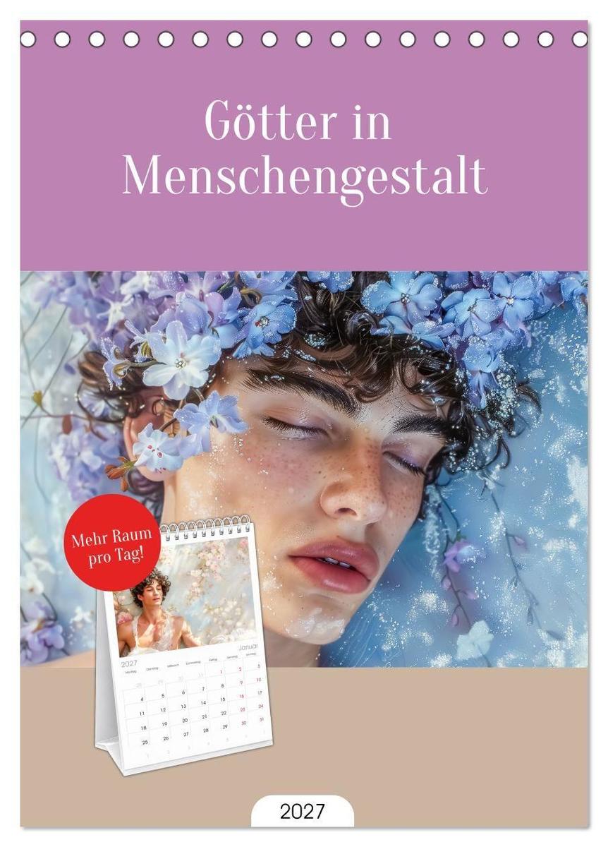 Tischplaner 2027 - Götter in Menschengestalt (A5 Tischkalender zum Aufstellen) CALVENDO