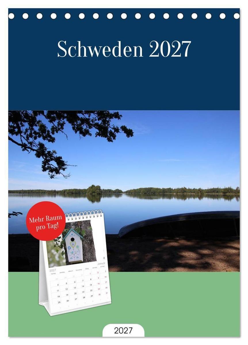 Tischplaner 2027 - Schweden 2027 (A5 Tischkalender zum Aufstellen) CALVENDO