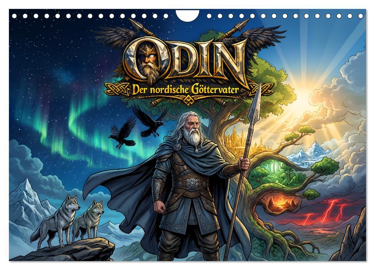 Odin - Der nordische Göttervater (Wandkalender 2027 DIN A4 quer) CALVENDO Monatskalender