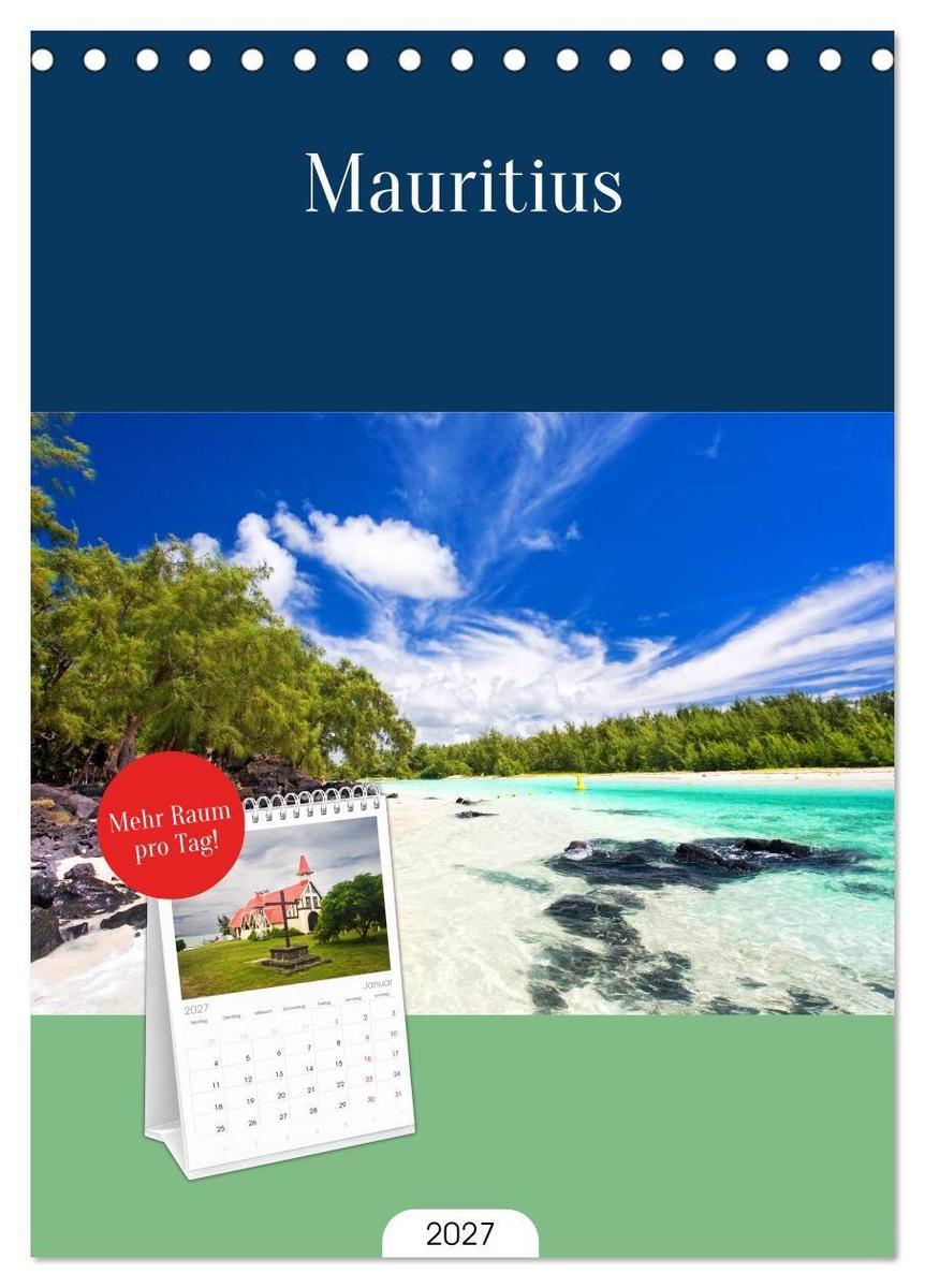 Tischplaner 2027 - Mauritius (A5 Tischkalender zum Aufstellen) CALVENDO