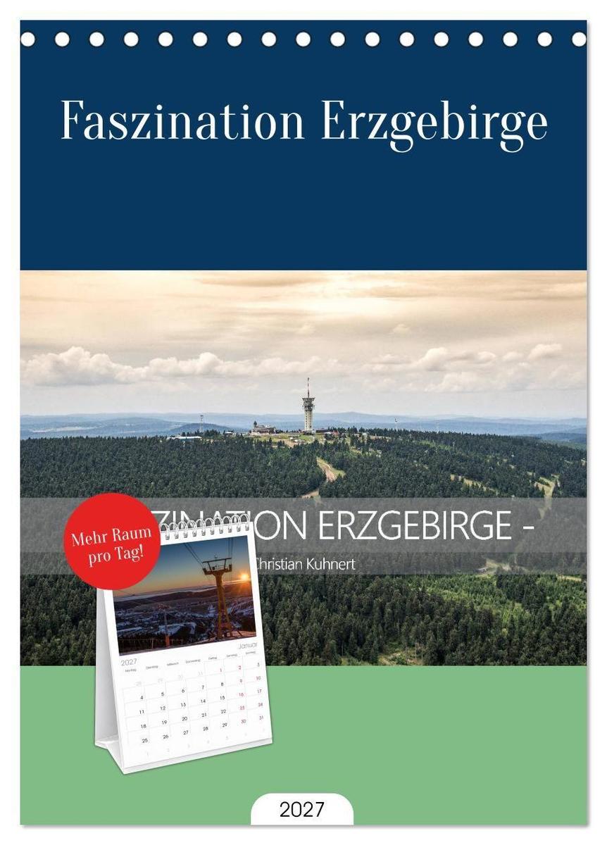 Tischplaner 2027 - Faszination Erzgebirge (A5 Tischkalender zum Aufstellen) CALVENDO