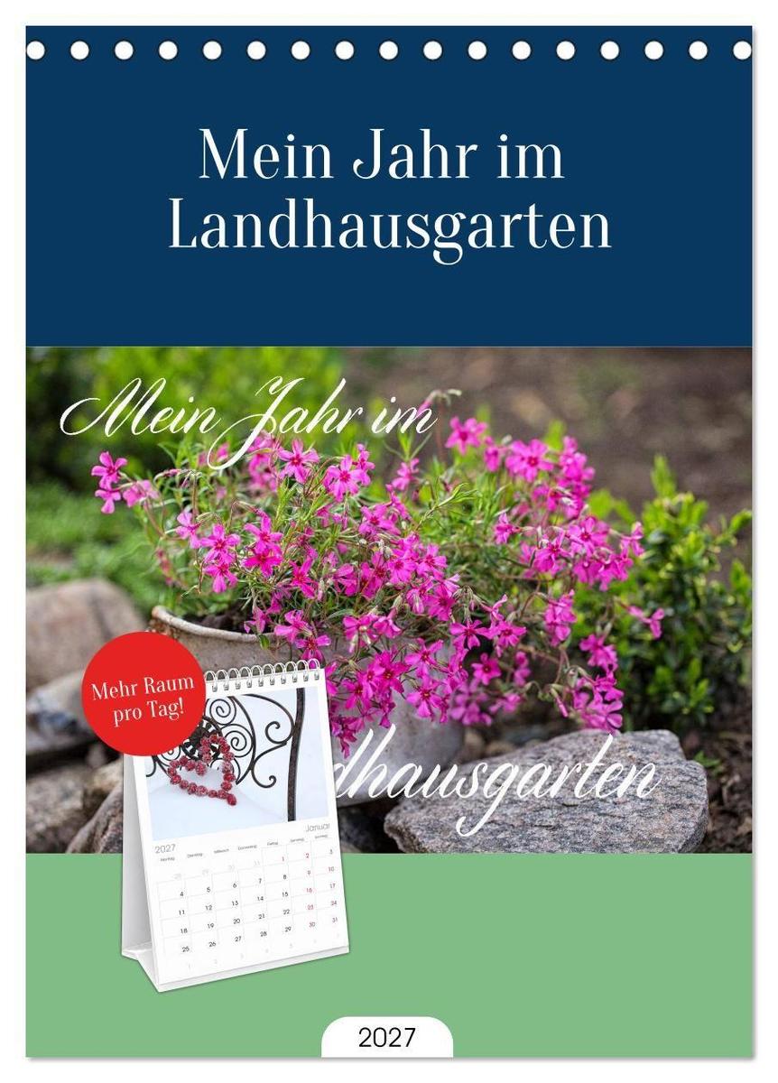 Tischplaner 2027 - Mein Jahr im Landhausgarten (A5 Tischkalender zum Aufstellen) CALVENDO