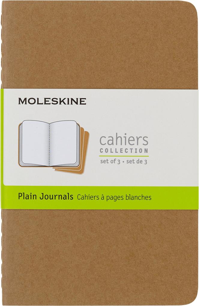 Moleskine Cahier Pocket Plain Journals, Pocket Sized Journal, Kraft